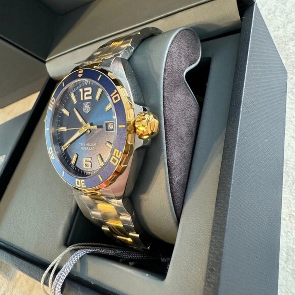 Authentic TAG Heuer Formula 1 Quartz Steel Blue Gold Men's Watch WAZ1120.BB0879 - Picture 5 of 8